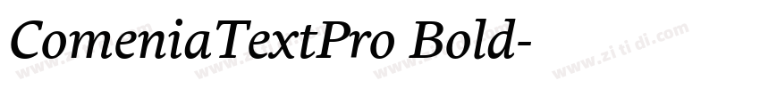 ComeniaTextPro Bold字体转换 ComeniaTextPro Bold字体转换